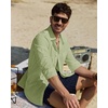 image:imageAlimens amp Gentle Mens Linen Textured Shirt Long Sleeve Summer Beach Tops  Cotton LinenRegular FitButton Down ShirtCasualWeddingPocketButton UpOld MoneyVacationRelaxedResortVintageOutdoorSage Green