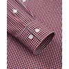 image:imageAlimens amp Gentle Mens Long Sleeve Button Down Shirts Stretch Regular Fit Dress Shirts Casual Work Gingham Shirts with PocketRed Black Plaid