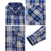 image:imageAlimens amp Gentle Mens Long Sleeve Dress Shirt Button Down Shirts with Pockets Regular Business Office Casual Plaid ShirtBlack Blue Plaid