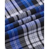 image:imageAlimens amp Gentle Mens Long Sleeve Dress Shirt Button Down Shirts with Pockets Regular Business Office Casual Plaid ShirtBlack Blue Plaid