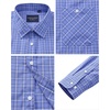 image:imageAlimens amp Gentle Mens Long Sleeve Dress Shirt Button Down Shirts with Pockets Regular Business Office Casual Plaid ShirtBlue Gingham