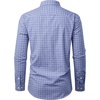 image:imageAlimens amp Gentle Mens Long Sleeve Dress Shirt Button Down Shirts with Pockets Regular Business Office Casual Plaid ShirtBlue White Gingham
