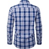 image:imageAlimens amp Gentle Mens Long Sleeve Dress Shirt Button Down Shirts with Pockets Regular Business Office Casual Plaid ShirtNavy Blue Plaid