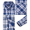 image:imageAlimens amp Gentle Mens Long Sleeve Dress Shirt Button Down Shirts with Pockets Regular Business Office Casual Plaid ShirtNavy Blue Plaid