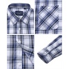 image:imageAlimens amp Gentle Mens Long Sleeve Dress Shirt Button Down Shirts with Pockets Regular Business Office Casual Plaid ShirtNavy Blue White Plaid