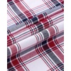image:imageAlimens amp Gentle Mens Long Sleeve Dress Shirt Button Down Shirts with Pockets Regular Business Office Casual Plaid ShirtRed Black Plaid