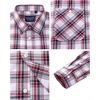 image:imageAlimens amp Gentle Mens Long Sleeve Dress Shirt Button Down Shirts with Pockets Regular Business Office Casual Plaid ShirtRed Black Plaid