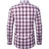 image:imageAlimens amp Gentle Mens Long Sleeve Dress Shirt Button Down Shirts with Pockets Regular Business Office Casual Plaid ShirtRed Black Plaid