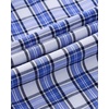 image:imageAlimens amp Gentle Mens Long Sleeve Dress Shirt Button Down Shirts with Pockets Regular Business Office Casual Plaid ShirtWhite Blue Plaid
