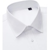 image:imageAlimens amp Gentle Mens Oxford Button Down Shirt with Pocket  Stretch FabricWrinkle FreeRegular FitClassicBusiness CasualWeddingAll White