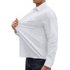image:imageAlimens amp Gentle Mens Oxford Shirt Casual Stretch Long Sleeve Dress Shirt  Smart Casual Tops Wrinkle Resistant Solid Untucked Fit with Chest Pocket Cotton Blend Casual Formal Business OccasionsWhite