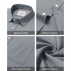 image:imageAlimens amp Gentle Mens Oxford Shirt Casual Stretch Long Sleeve Dress Shirt  Smart Casual Tops Wrinkle Resistant Solid Untucked Fit with Chest Pocket Cotton Blend Casual Formal Business OccasionsGrey