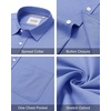 image:imageAlimens amp Gentle Mens Oxford Shirt Casual Stretch Long Sleeve Dress Shirt  Smart Casual Tops Wrinkle Resistant Solid Untucked Fit with Chest Pocket Cotton Blend Casual Formal Business OccasionsDenim Blue