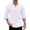 image:imageAlimens amp Gentle Mens Oxford Shirt Long Sleeve Button Down Shirt Casual Stretch Dress Shirt with Pocket