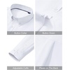 image:imageAlimens amp Gentle Mens Oxford Shirts Solid Long Sleeve Dress Shirt for Men Casual Business Work Button Down Shirts