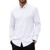image:imageAlimens amp Gentle Mens Oxford Shirts Stretch Long Sleeve Dress Shirt for Men Casual Formal Business Work Button Down Shirts