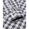 image:imageAlimens amp Gentle Mens Plaid Button Down Shirts Cotton Long Sleeve Dress Shirts Regular Fit Gingham ShirtsBlack Plaid