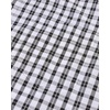 image:imageAlimens amp Gentle Mens Plaid Button Down Shirts Cotton Long Sleeve Dress Shirts Regular Fit Gingham ShirtsBlack White Plaid