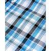 image:imageAlimens amp Gentle Mens Plaid Button Down Shirts Cotton Long Sleeve Dress Shirts Regular Fit Gingham ShirtsBlackBlue plaid
