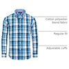 image:imageAlimens amp Gentle Mens Plaid Button Down Shirts Cotton Long Sleeve Dress Shirts Regular Fit Gingham ShirtsBlackBlue plaid