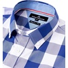 image:imageAlimens amp Gentle Mens Plaid Button Down Shirts Cotton Long Sleeve Dress Shirts Regular Fit Gingham ShirtsBlue  Buffalo Check