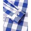 image:imageAlimens amp Gentle Mens Plaid Button Down Shirts Cotton Long Sleeve Dress Shirts Regular Fit Gingham ShirtsBlue  Buffalo Check