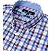 image:imageAlimens amp Gentle Mens Plaid Button Down Shirts Cotton Long Sleeve Dress Shirts Regular Fit Gingham ShirtsBlue Black  Check