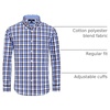 image:imageAlimens amp Gentle Mens Plaid Button Down Shirts Cotton Long Sleeve Dress Shirts Regular Fit Gingham ShirtsBlue Black  Check