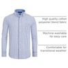 image:imageAlimens amp Gentle Mens Plaid Button Down Shirts Cotton Long Sleeve Dress Shirts Regular Fit Gingham ShirtsBlue Navy  Small Plaid