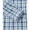image:imageAlimens amp Gentle Mens Plaid Button Down Shirts Cotton Long Sleeve Dress Shirts Regular Fit Gingham ShirtsGreen Black  Plaid