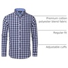 image:imageAlimens amp Gentle Mens Plaid Button Down Shirts Cotton Long Sleeve Dress Shirts Regular Fit Gingham ShirtsNavy Plaid