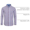 image:imageAlimens amp Gentle Mens Plaid Button Down Shirts Cotton Long Sleeve Dress Shirts Regular Fit Gingham ShirtsNavy Red  Plaid 2