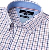 image:imageAlimens amp Gentle Mens Plaid Button Down Shirts Cotton Long Sleeve Dress Shirts Regular Fit Gingham ShirtsNavy Red  Small Plaid