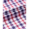 image:imageAlimens amp Gentle Mens Plaid Button Down Shirts Cotton Long Sleeve Dress Shirts Regular Fit Gingham ShirtsRed  Check