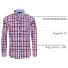 image:imageAlimens amp Gentle Mens Plaid Button Down Shirts Cotton Long Sleeve Dress Shirts Regular Fit Gingham ShirtsRed  Check