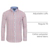image:imageAlimens amp Gentle Mens Plaid Button Down Shirts Cotton Long Sleeve Dress Shirts Regular Fit Gingham ShirtsRed  Gingham