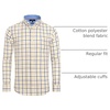 image:imageAlimens amp Gentle Mens Plaid Button Down Shirts Cotton Long Sleeve Dress Shirts Regular Fit Gingham ShirtsYellow  Gingham