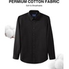 image:imageAlimens amp Gentle Mens Premium Dress Shirt  Cotton Performance Wrinkle Free Moisture Wicking Button Down ShirtsBlack