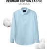 image:imageAlimens amp Gentle Mens Premium Dress Shirt  Cotton Performance Wrinkle Free Moisture Wicking Button Down ShirtsLight Blue