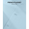 image:imageAlimens amp Gentle Mens Premium Dress Shirt  Cotton Performance Wrinkle Free Moisture Wicking Button Down ShirtsLight Blue