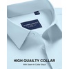 image:imageAlimens amp Gentle Mens Premium Dress Shirt  Cotton Performance Wrinkle Free Moisture Wicking Button Down ShirtsLight Blue