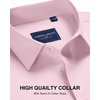 image:imageAlimens amp Gentle Mens Premium Dress Shirt  Cotton Performance Wrinkle Free Moisture Wicking Button Down ShirtsPink