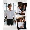 image:imageAlimens amp Gentle Mens Premium Dress Shirt  Cotton Performance Wrinkle Free Moisture Wicking Button Down ShirtsWhite