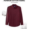 image:imageAlimens amp Gentle Mens Premium Dress Shirt  Cotton Performance Wrinkle Free Moisture Wicking Button Down ShirtsWine Red