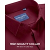 image:imageAlimens amp Gentle Mens Premium Dress Shirt  Cotton Performance Wrinkle Free Moisture Wicking Button Down ShirtsWine Red