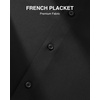 image:imageAlimens amp Gentle Mens Premium Dress Shirts  Wool Modal Performance Wrinkle Free Button Down ShirtBlack