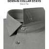 image:imageAlimens amp Gentle Mens Premium Dress Shirts  Wool Modal Performance Wrinkle Free Button Down ShirtGrey