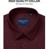 image:imageAlimens amp Gentle Mens Premium Dress Shirts  Wool Modal Performance Wrinkle Free Button Down ShirtWine Red