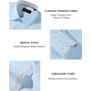 image:imageAlimens amp Gentle Mens Printed Dress Shirts Long Sleeve Wrinkle Free Button Down Shirt Regular Fit Casual Business TopsLight Blue