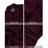 image:imageAlimens amp Gentle Mens Short Sleeve Dress Shirts Stretch Regular Fit Shirt Casual Button Down Business ShirtsDeep Purple